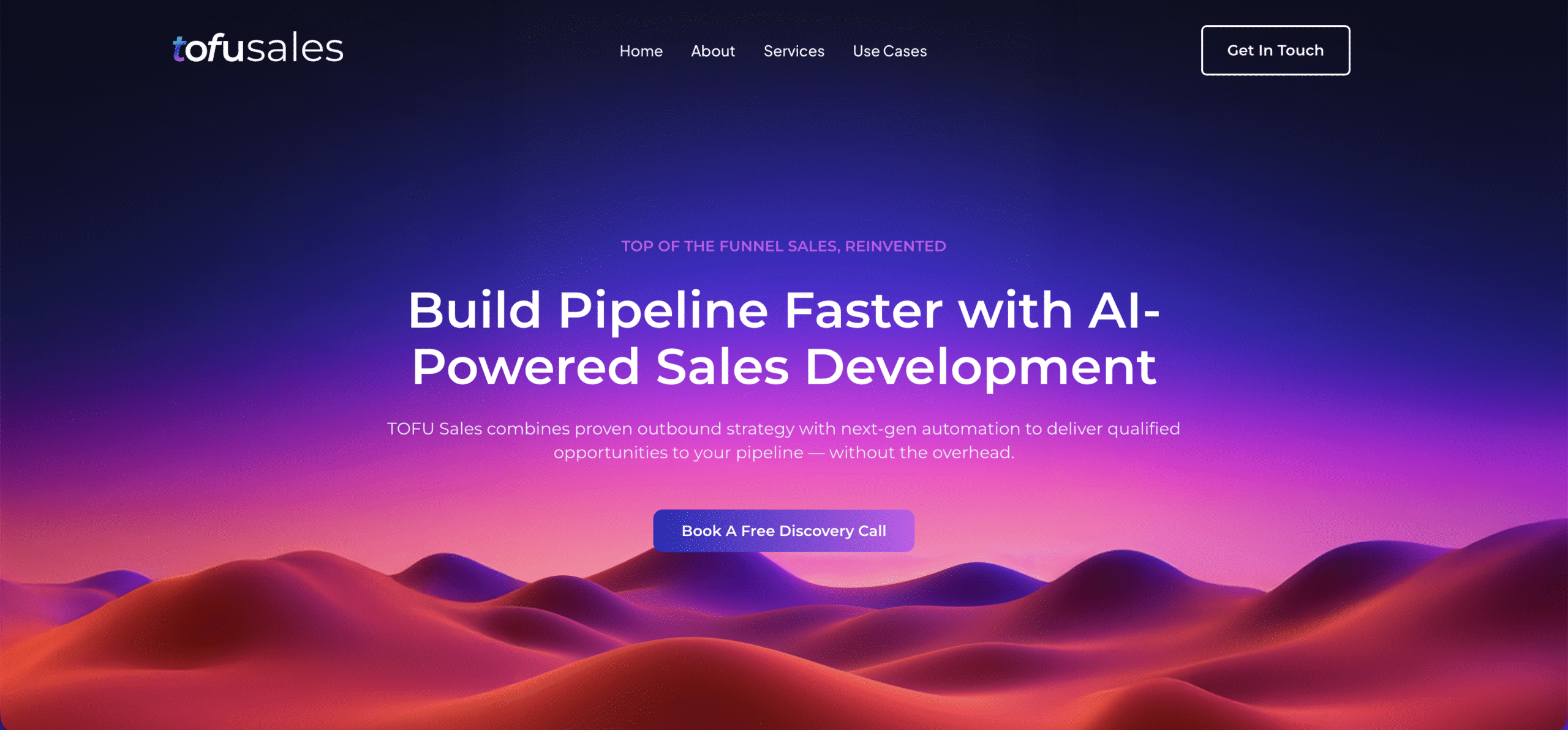 TOFU Sales – AI-Powered Sales Development Website
